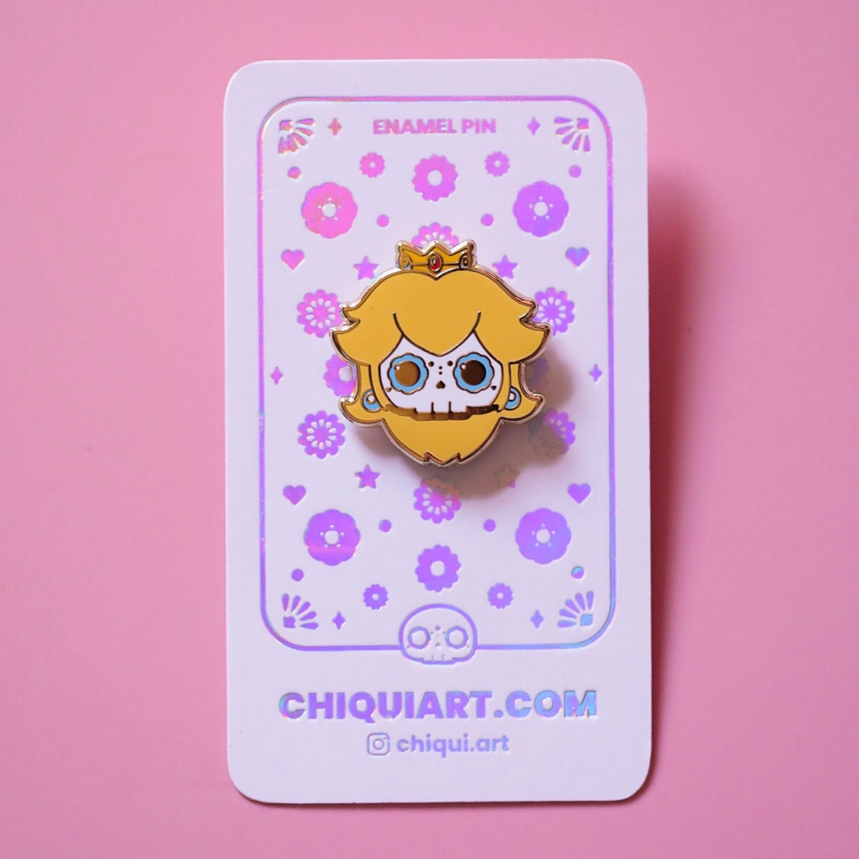 Chiqui Art [Bundle] Powerpuff Girls Skull Gold Plated Hard Enamel Pins