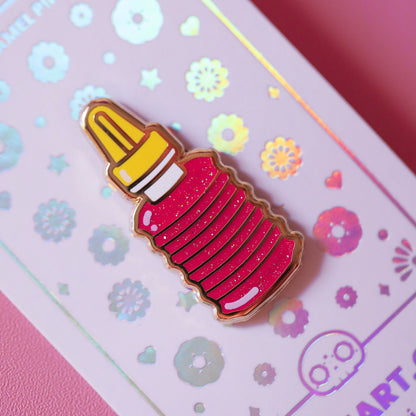 Lucas Gusano Gold Plated Hard Enamel Pin