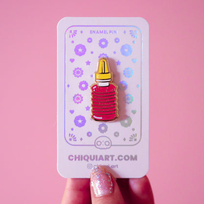Lucas Gusano Gold Plated Hard Enamel Pin