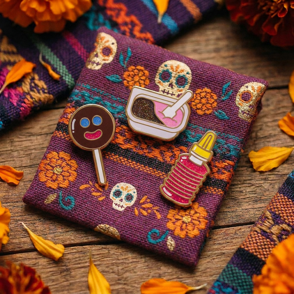 [BUNDLE] Mexican Candy Gold Plated Hard Enamel Pins