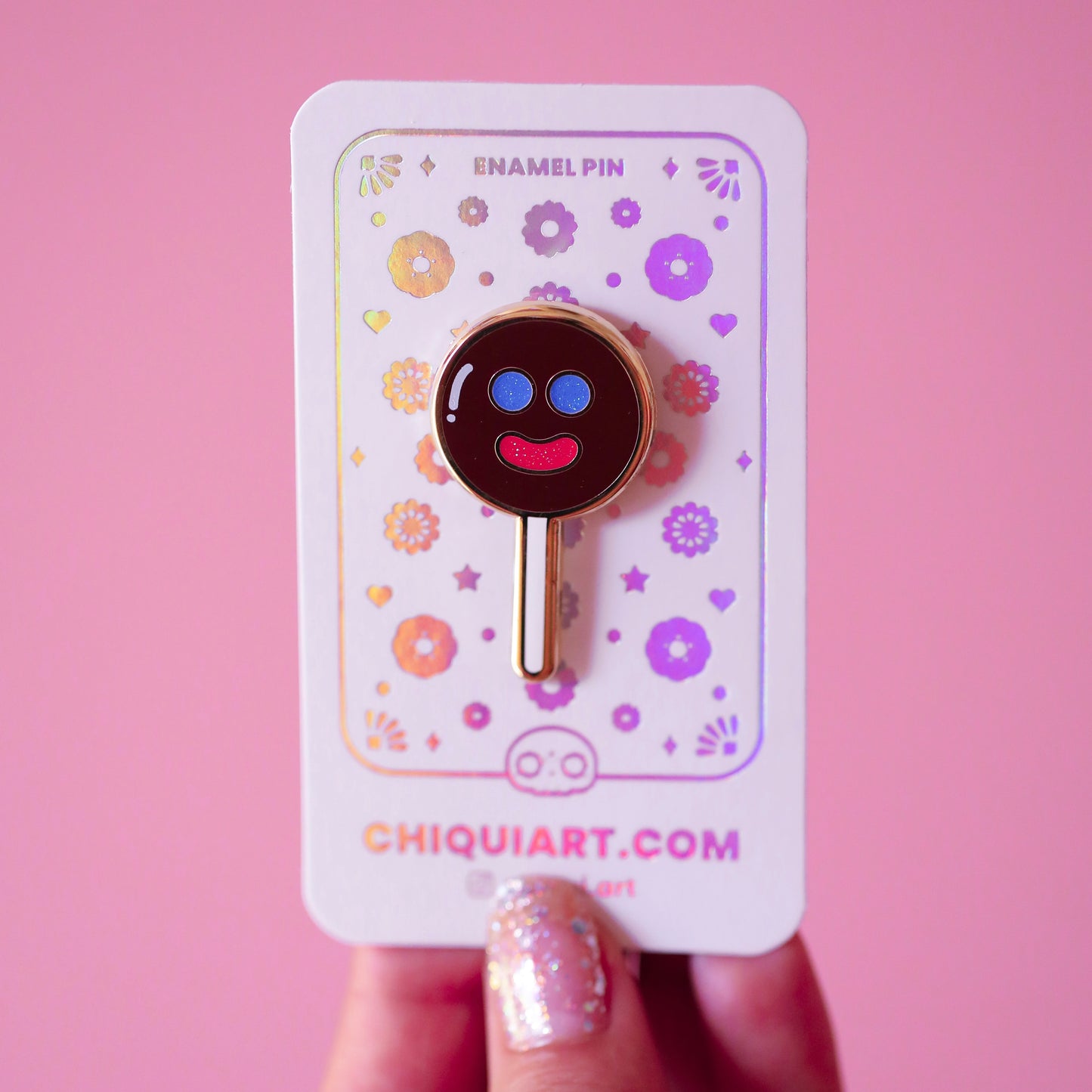 Paleta Payaso Gold Plated Hard Enamel Pin