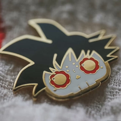 [BUNDLE] Goku + Vegeta Skull Gold Plated Hard Enamel Pins