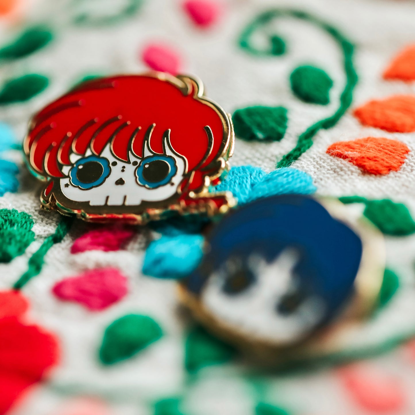 Ranma 1/2 Skull Gold Plated Hard Enamel Pin