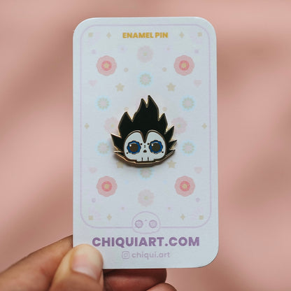 Vegeta Skull Gold Plated Hard Enamel Pin