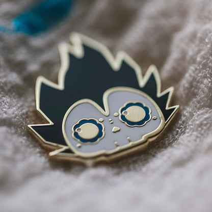 Vegeta Skull Gold Plated Hard Enamel Pin